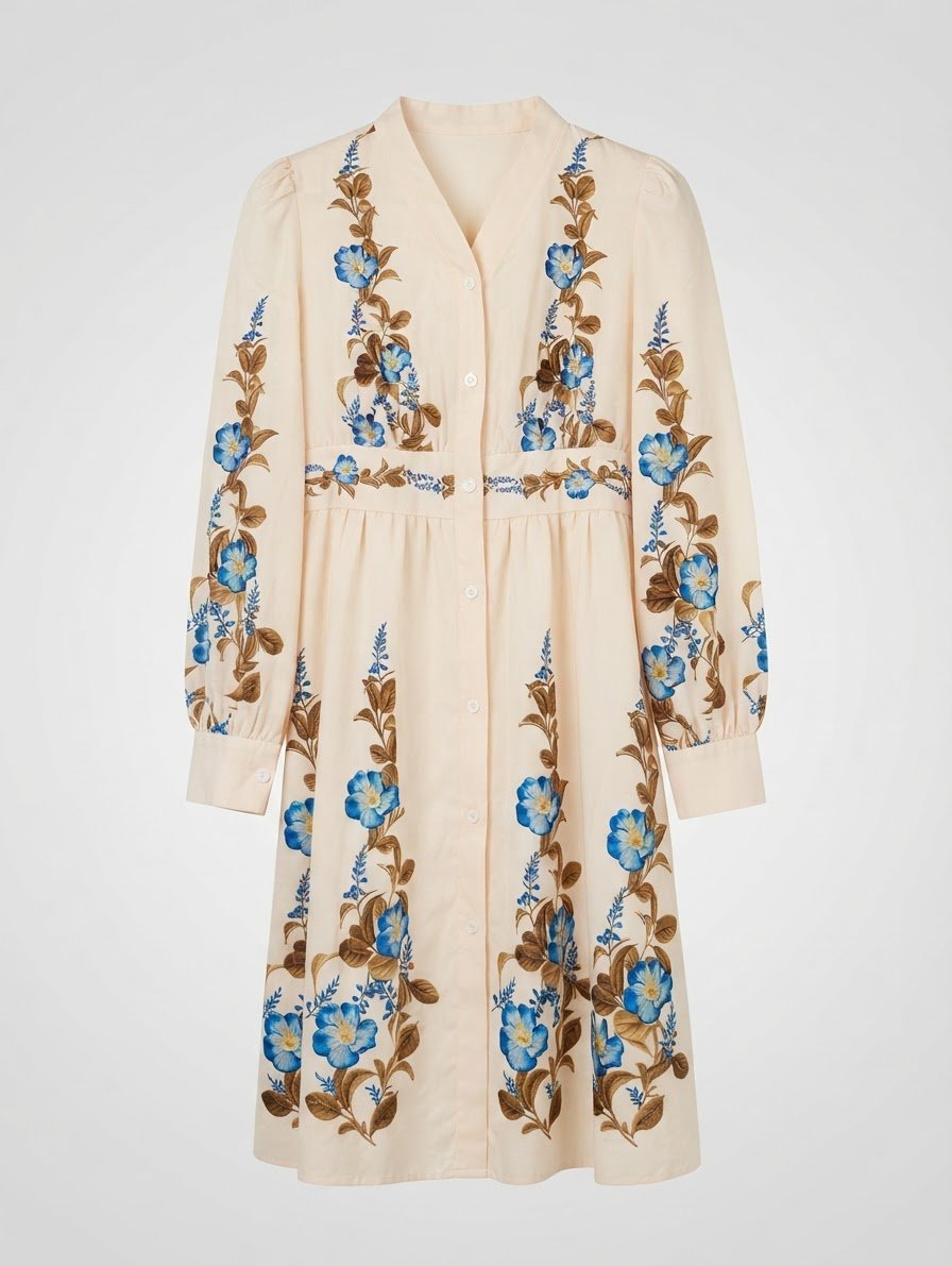 Robe courte fleurie
