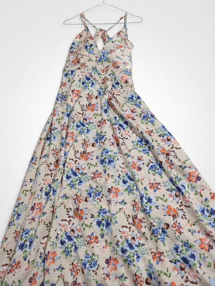 Robe longue fleurie élégante 🌸