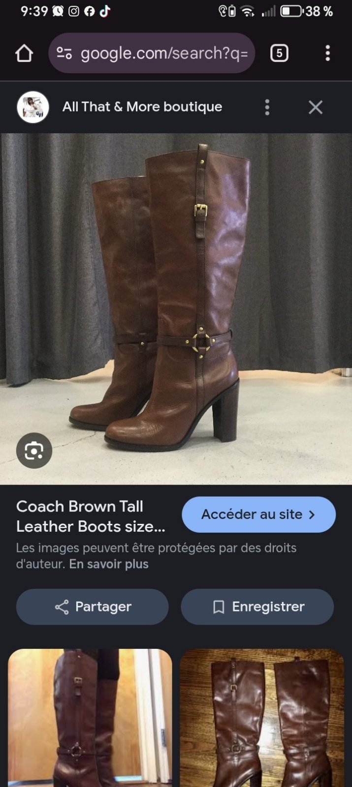 Des bottes a tallons Coach 