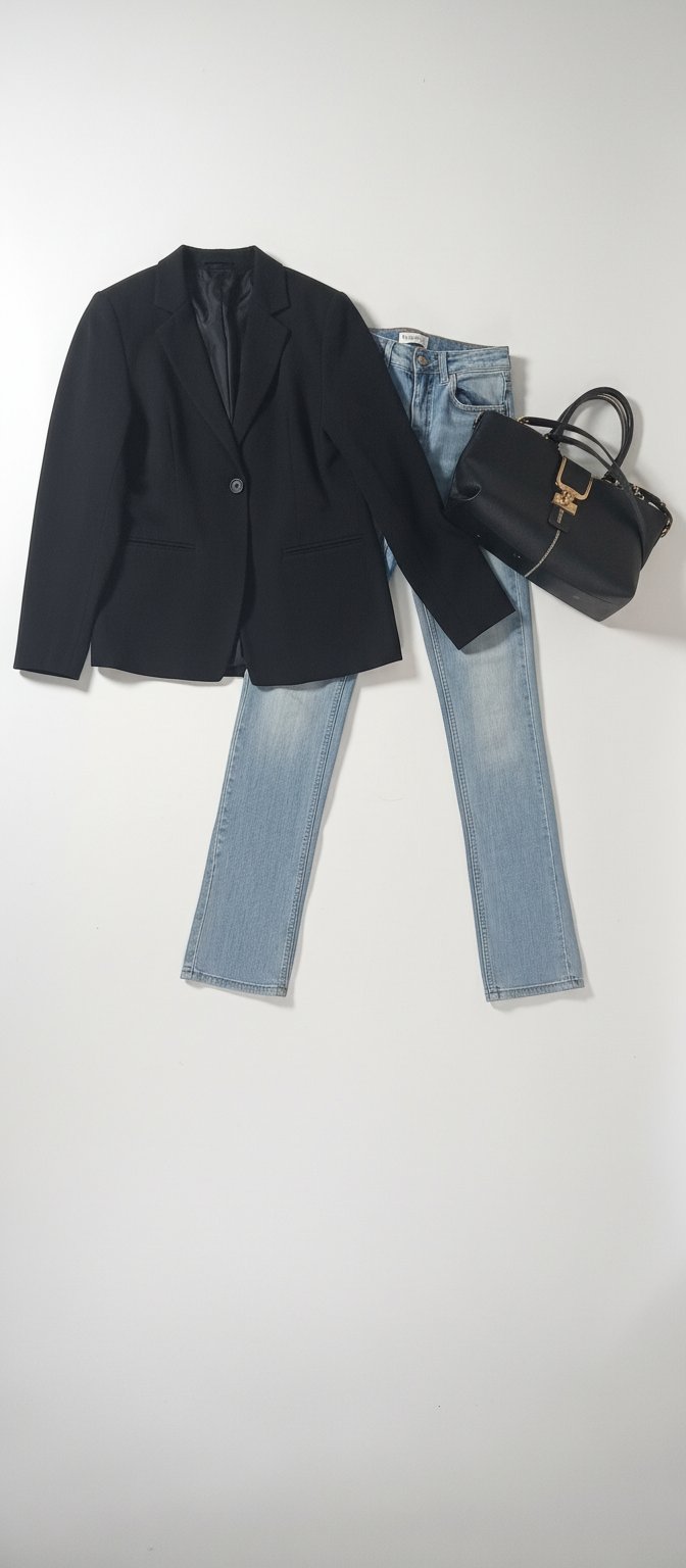 Pantalon+veste noire+ Sac à75dt