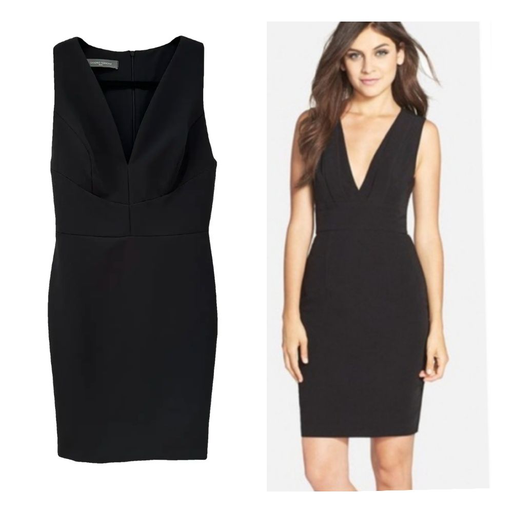 Jolie petite robe noire T38 ou 36 forte