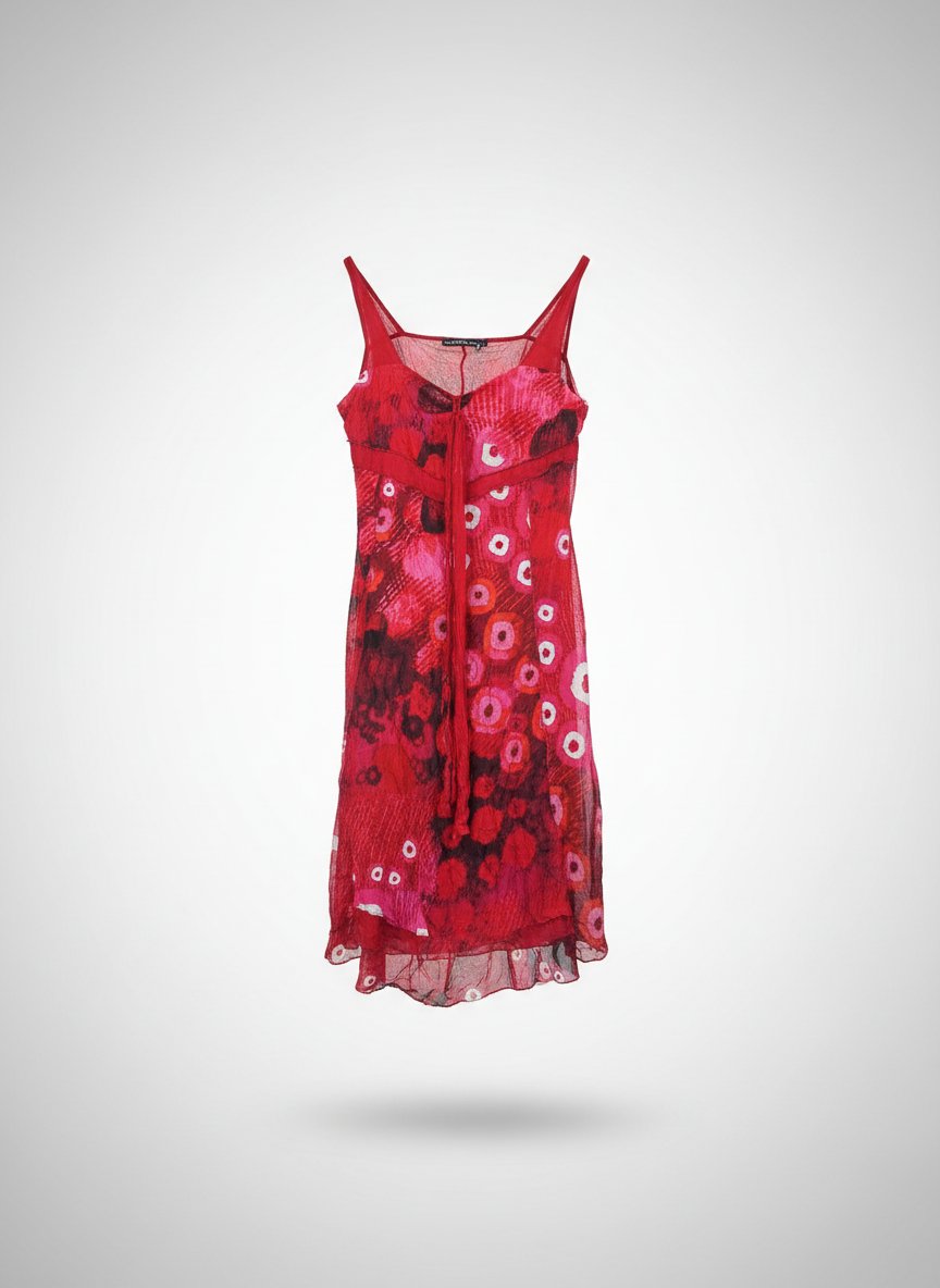 Robe rouge et rose