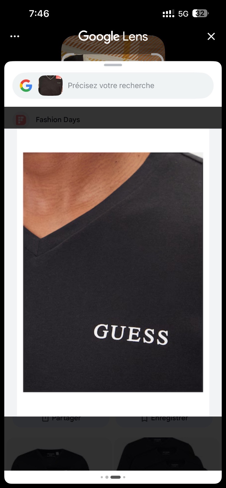 Tee shirt homme neuf Guess