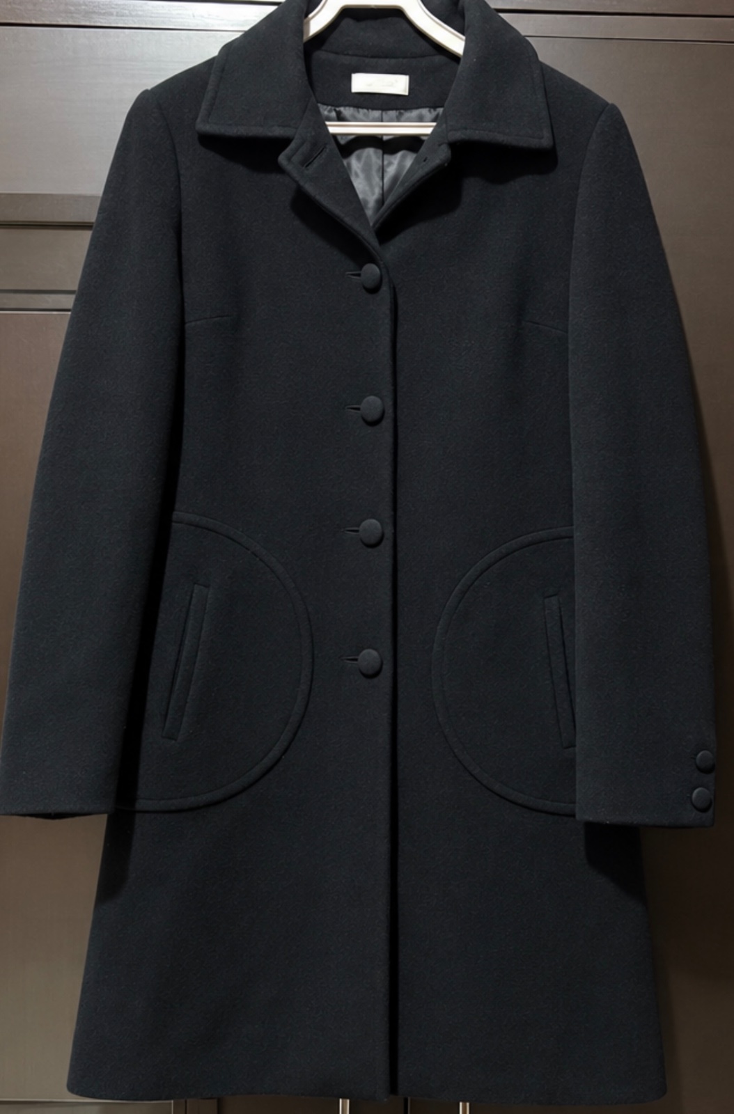 Manteau long noir taille 38