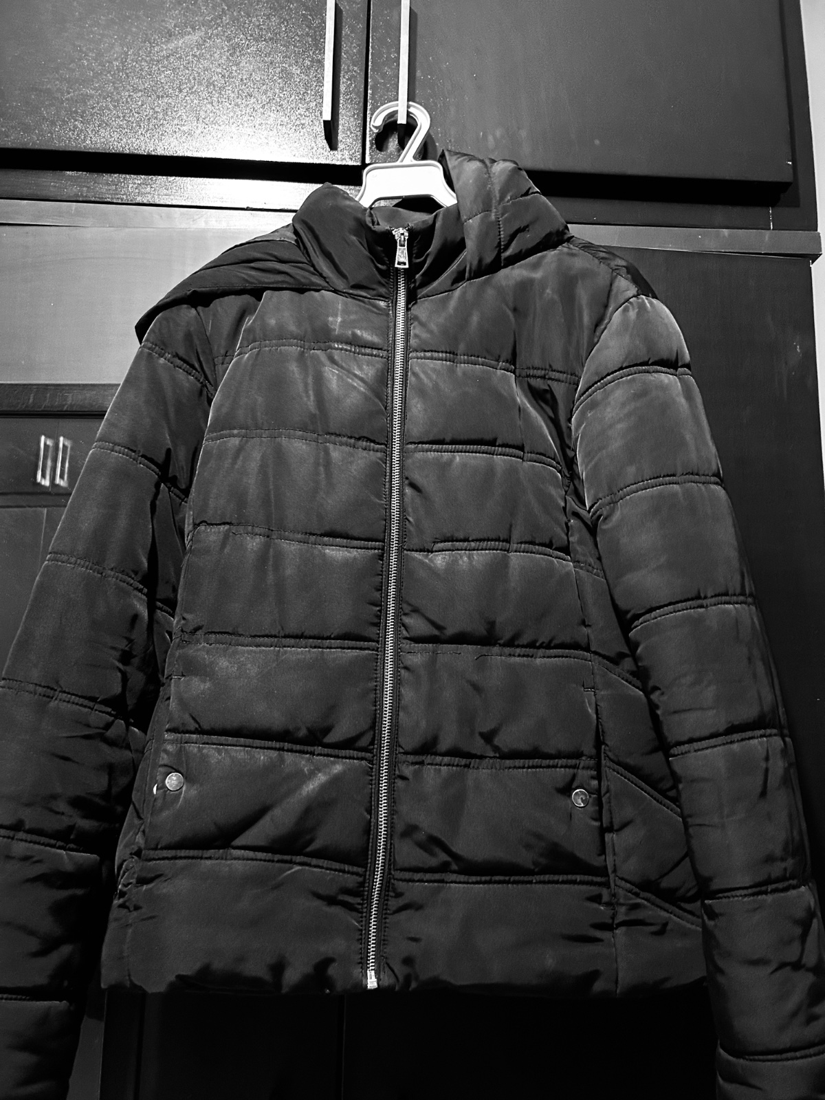 Doudoune noire matelassée taille 38