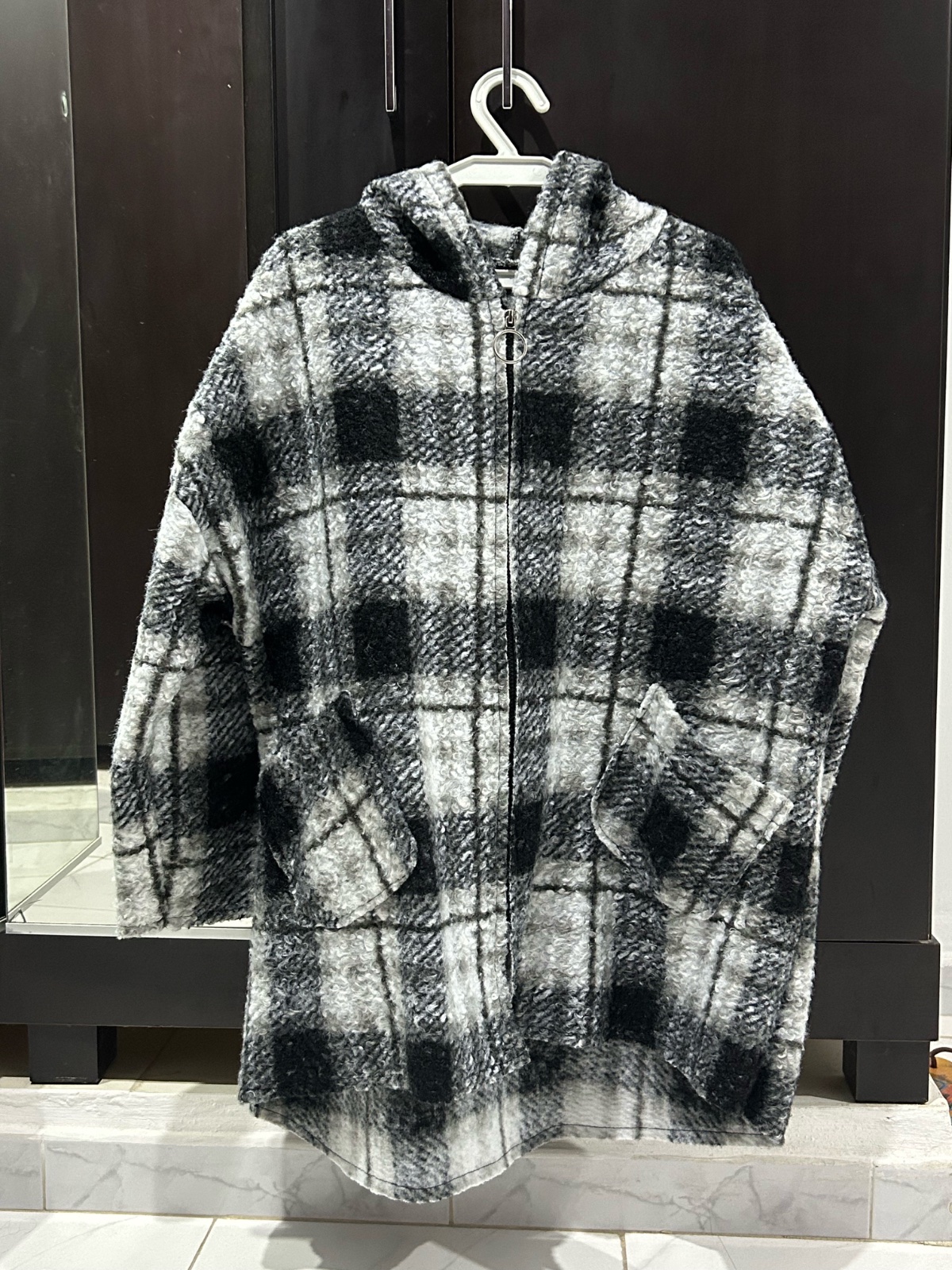 Manteau oversize à capuche