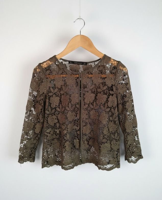 Chemise crochet avec pull bretelle inclus 