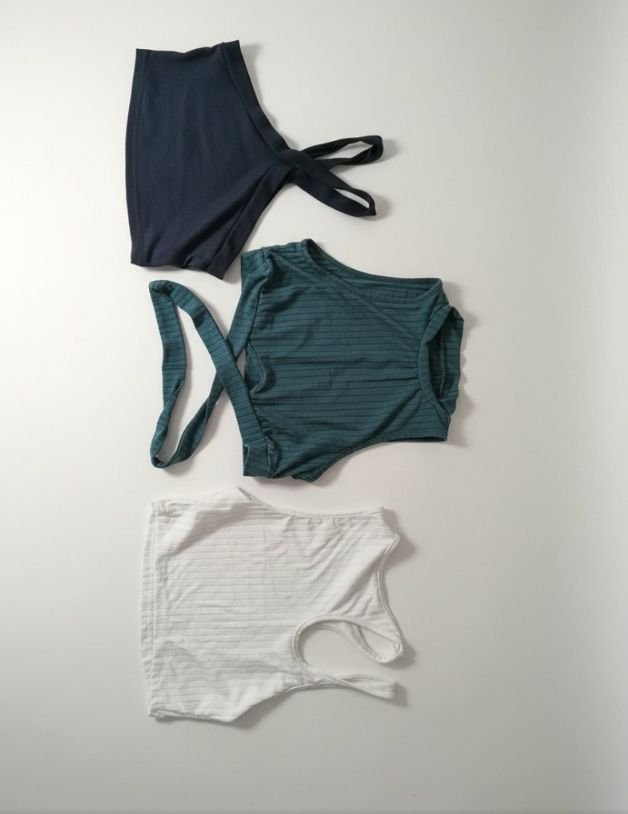 Lots de 3 pulls crop top 