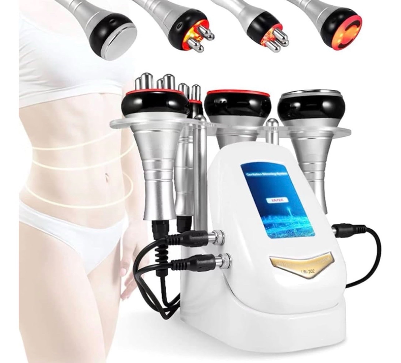 40K Ultrasonic Cavitation Machine, 4 in 1 Multipolar Radio