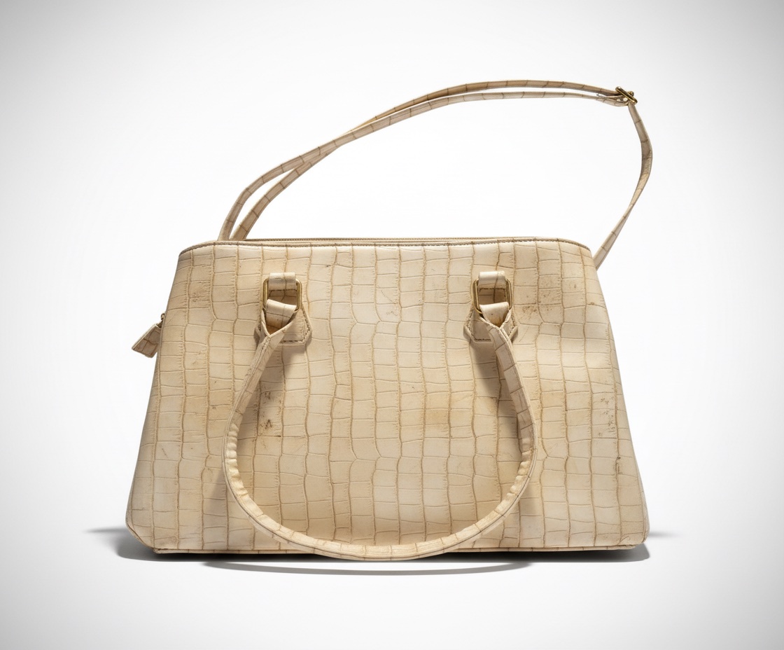 Sac beige en cuir 