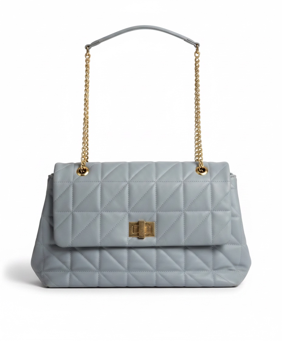 Sac en cuir bleu pastel 