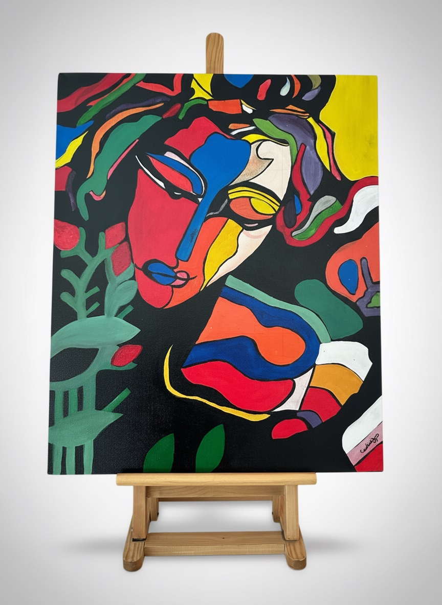 Peinture sur Toile Fait Main – Collection Artiste (Pièce Unique)