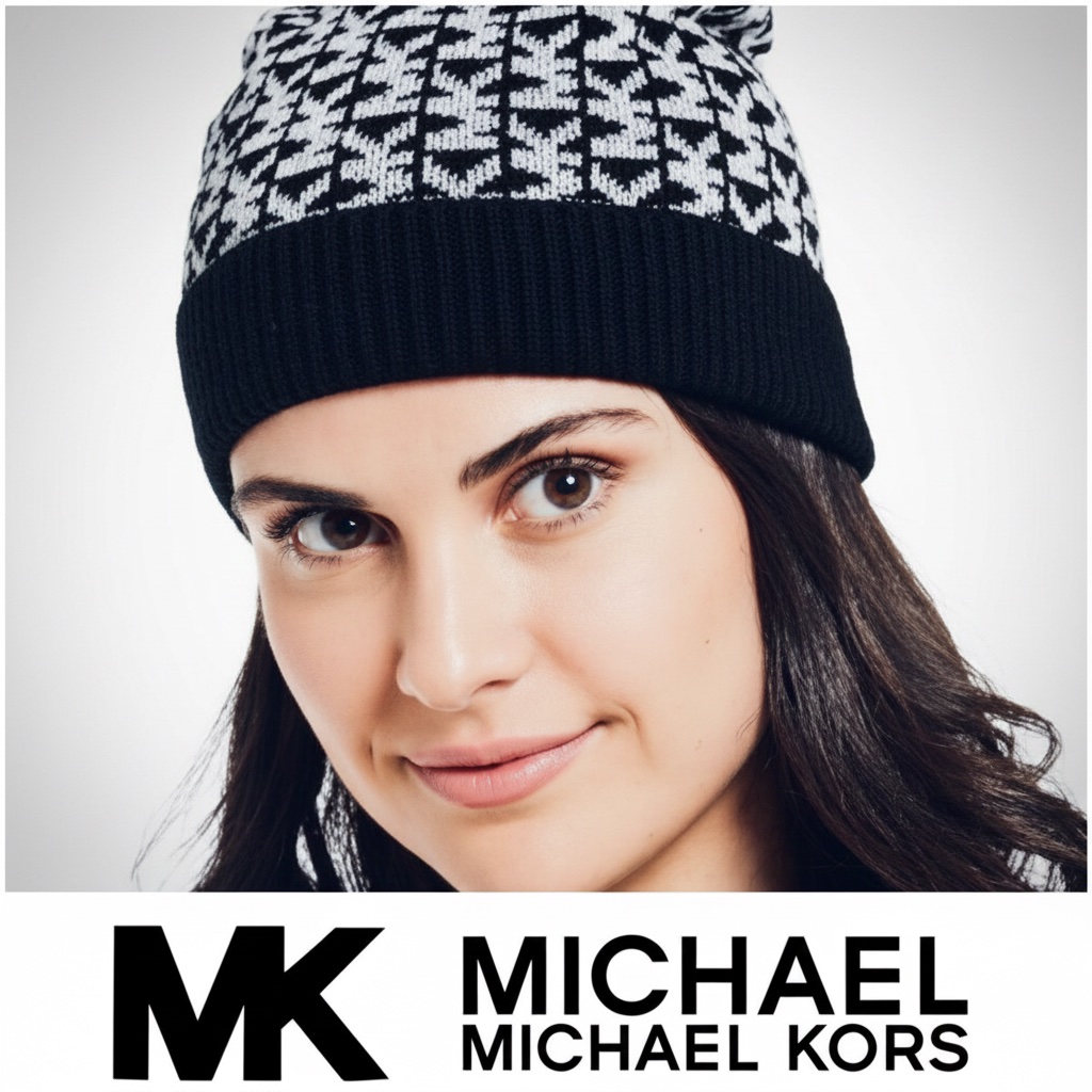 Bonnet Michael Kors noir et argent  ✨