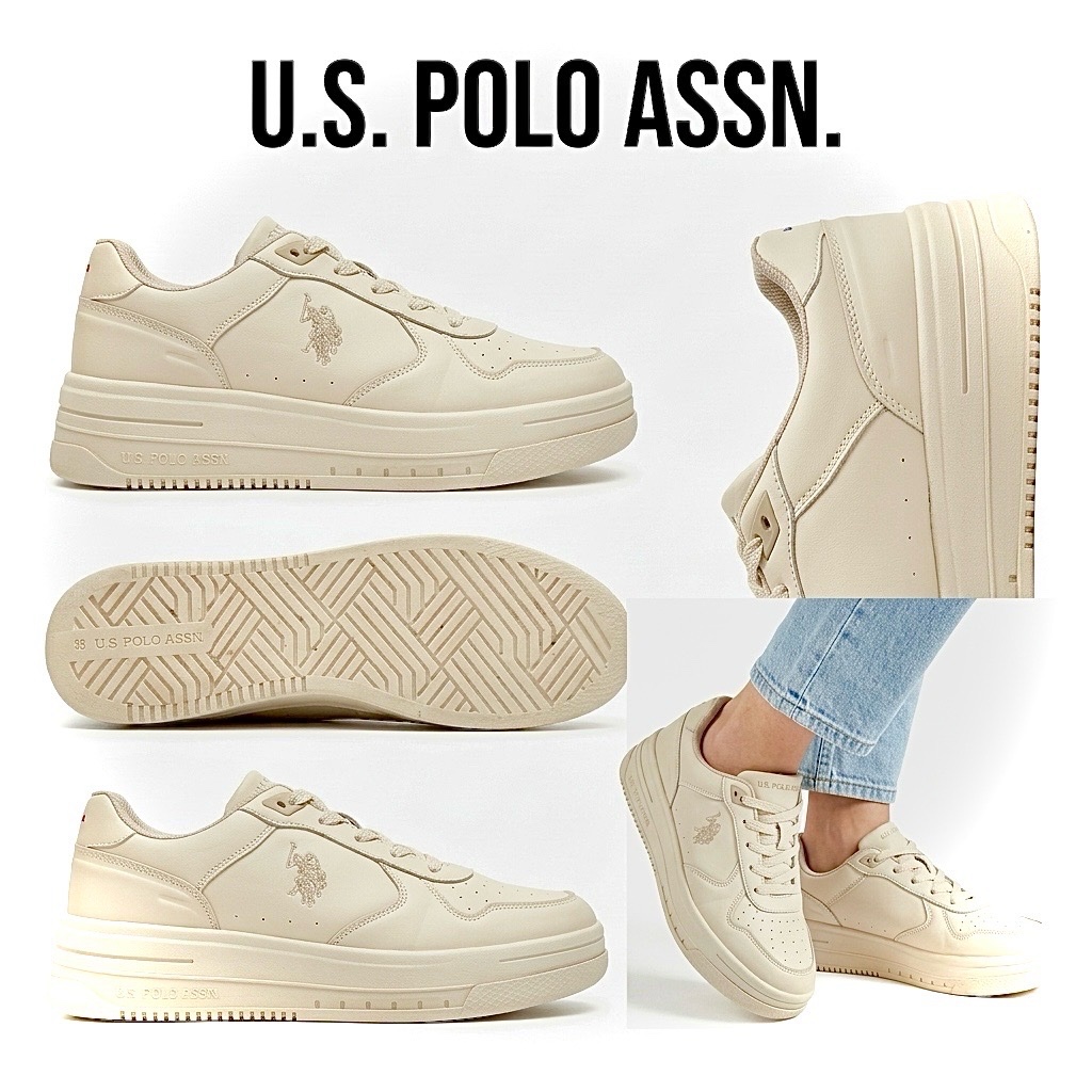 Baskets Platform U.S. Polo Assn. Originales - Beige (Pointure 39)
