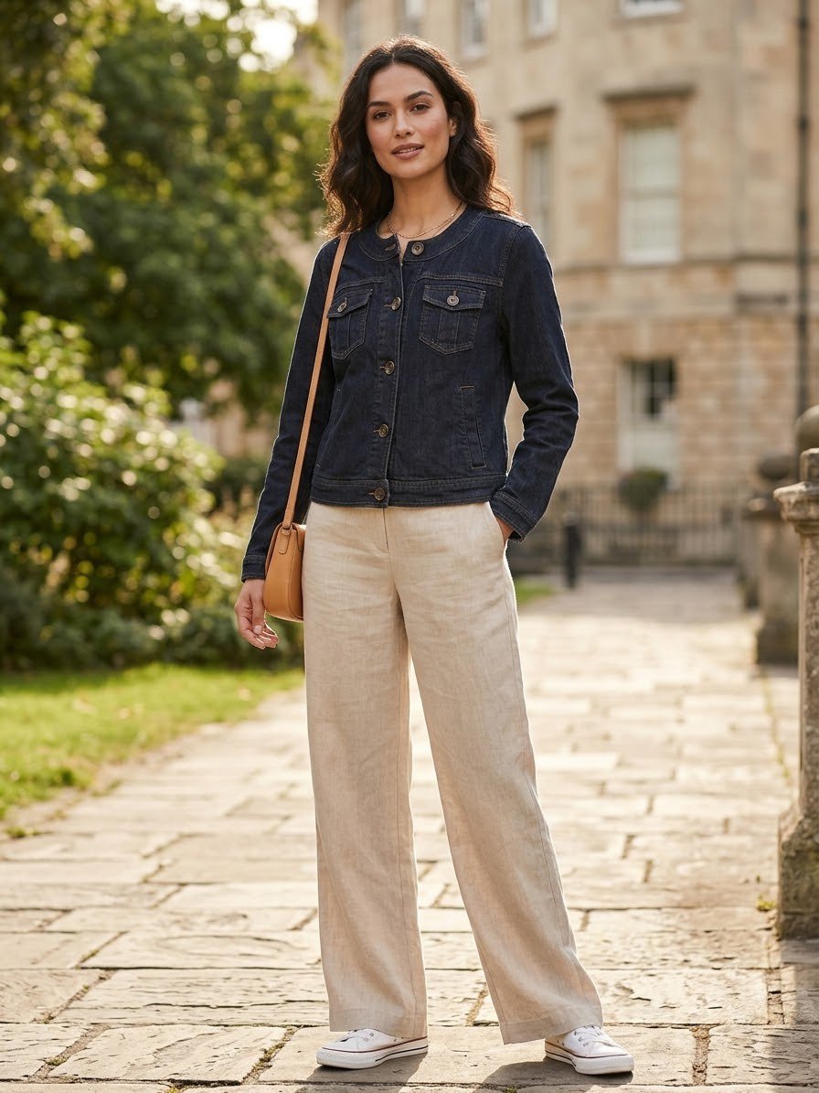 Veste jean bleu foncé 
