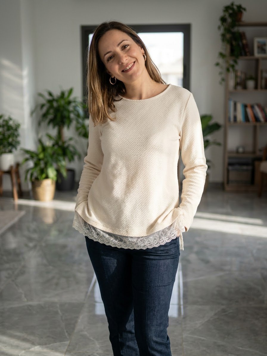 Pull très coquette/lace sweater 