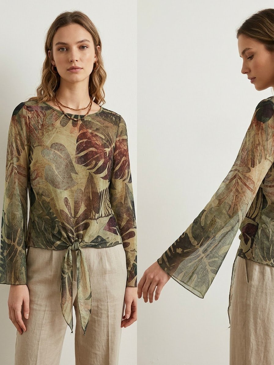 Chemise chiffon très tendance 