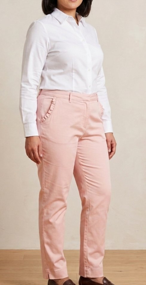 Pantallon chino rose clair