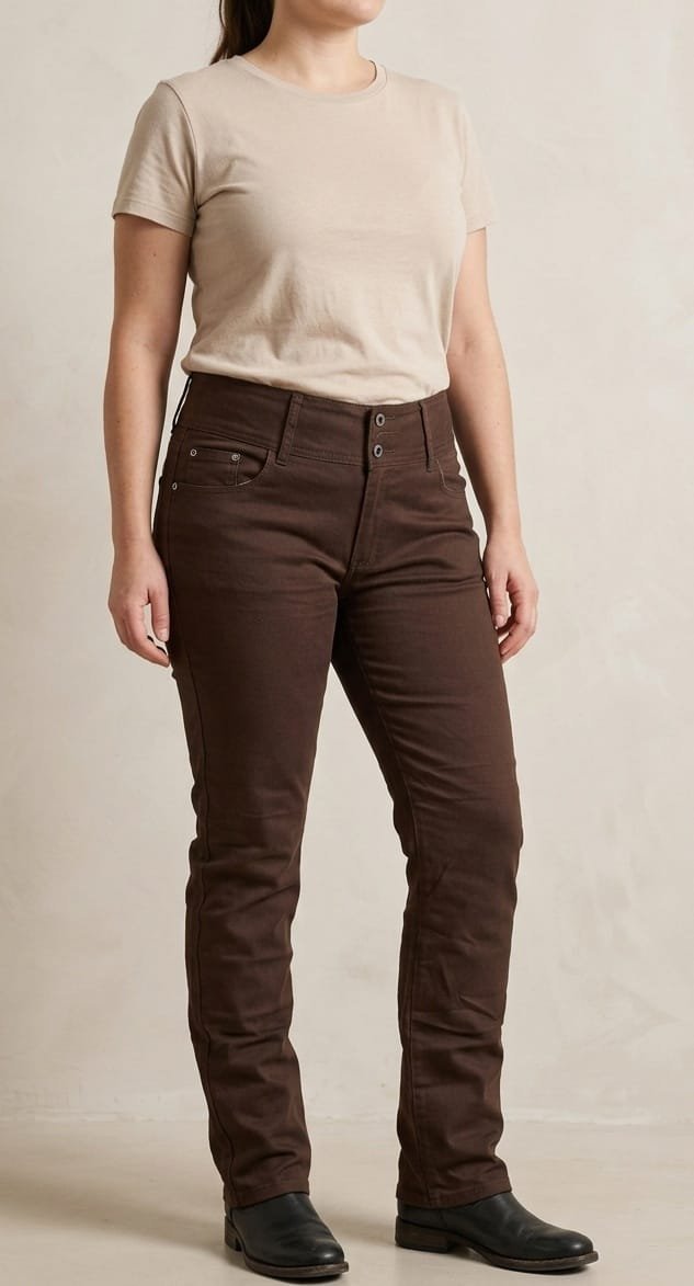 Pantallon marron foncé slim
