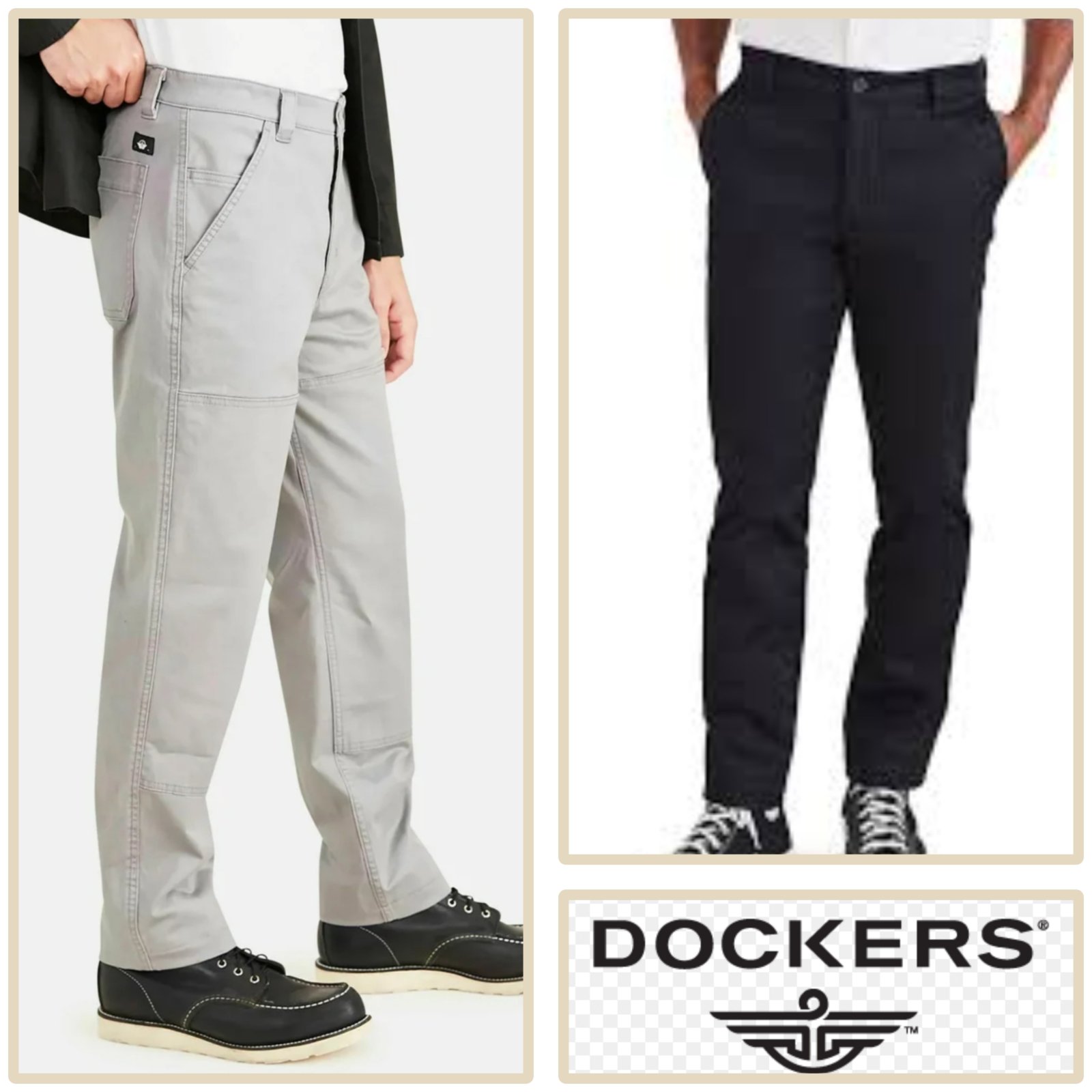 2 pantalons Dockers 