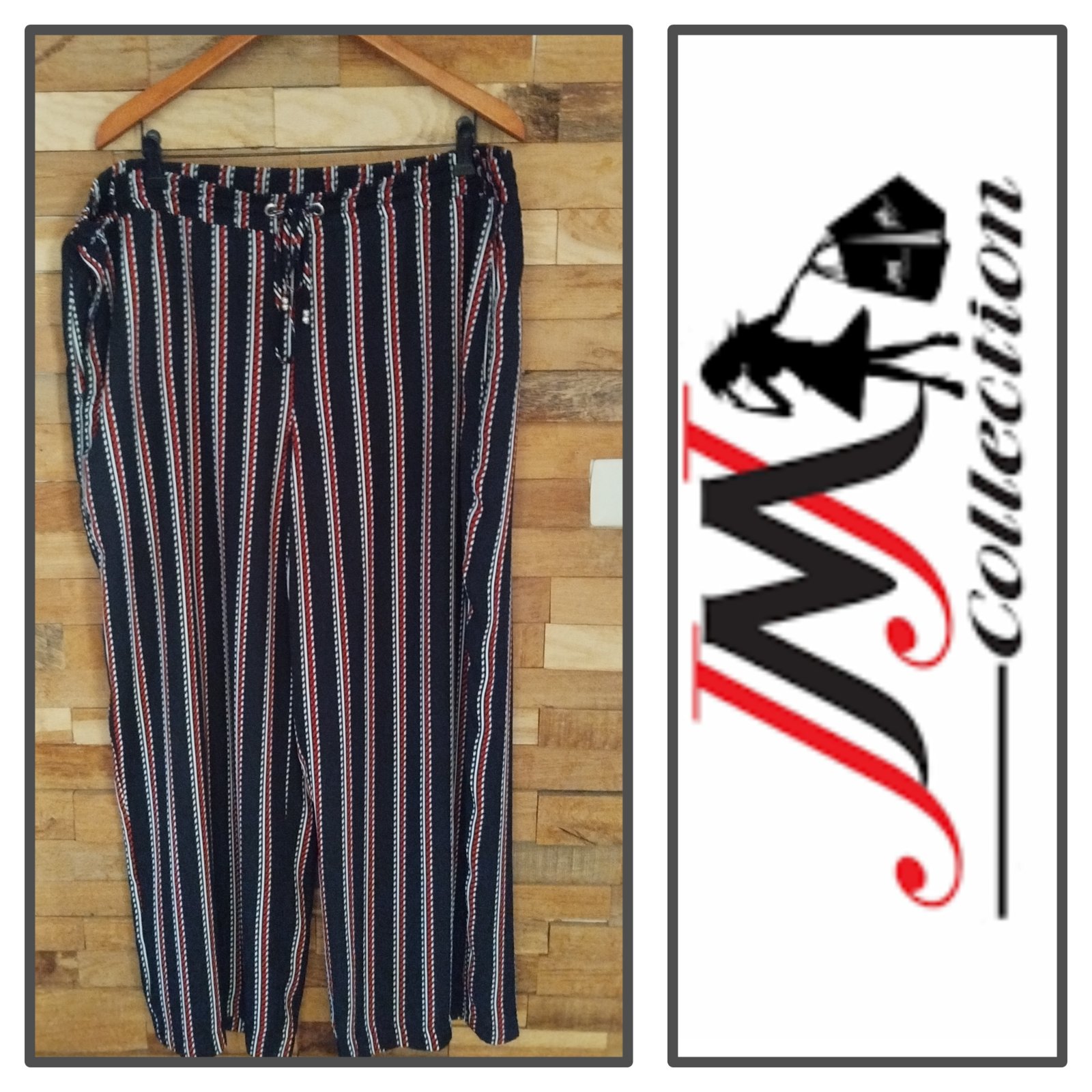 Un pantalon large ça convient à 48/50 tour de taille 104 cm 