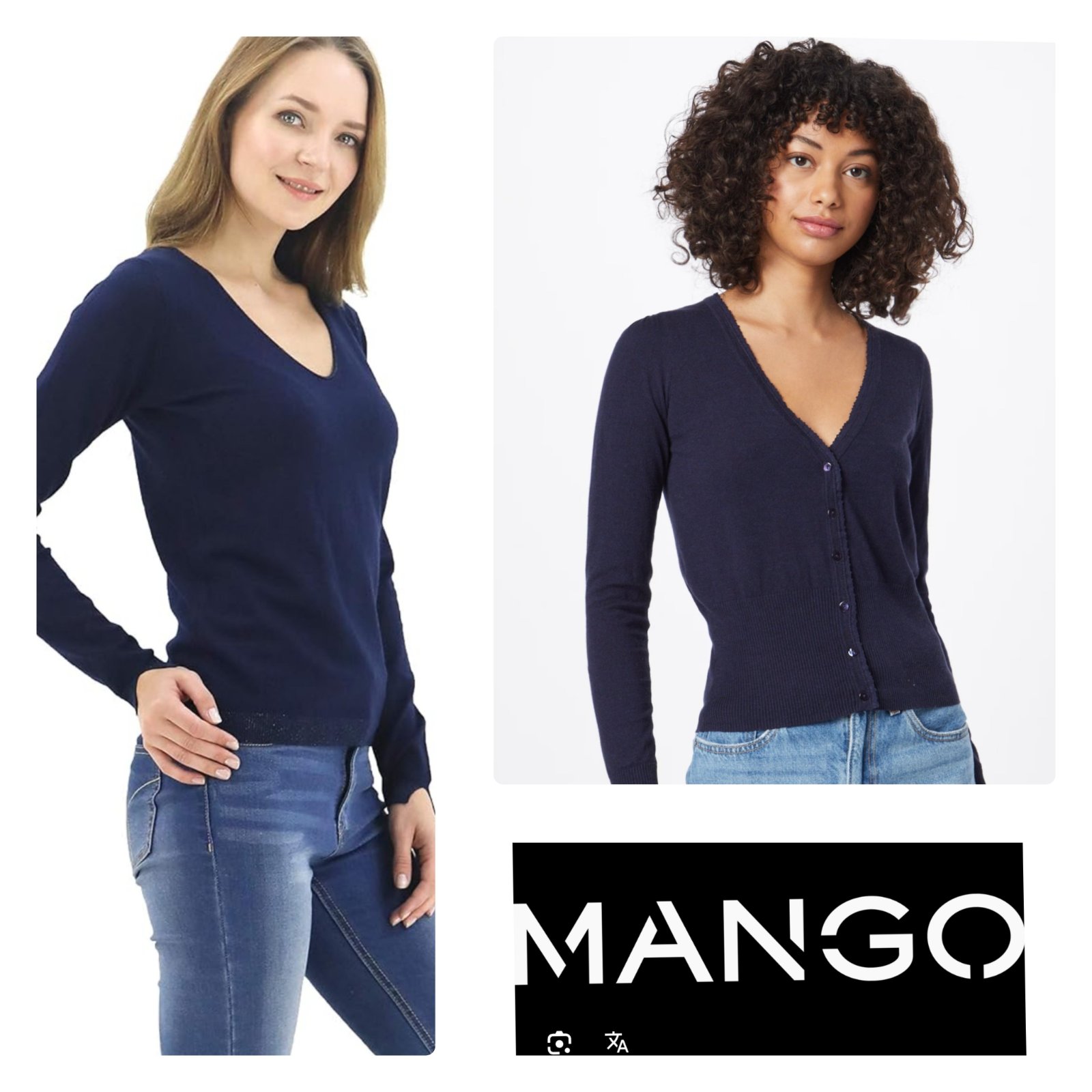 Un pull et un gilet by Mango 