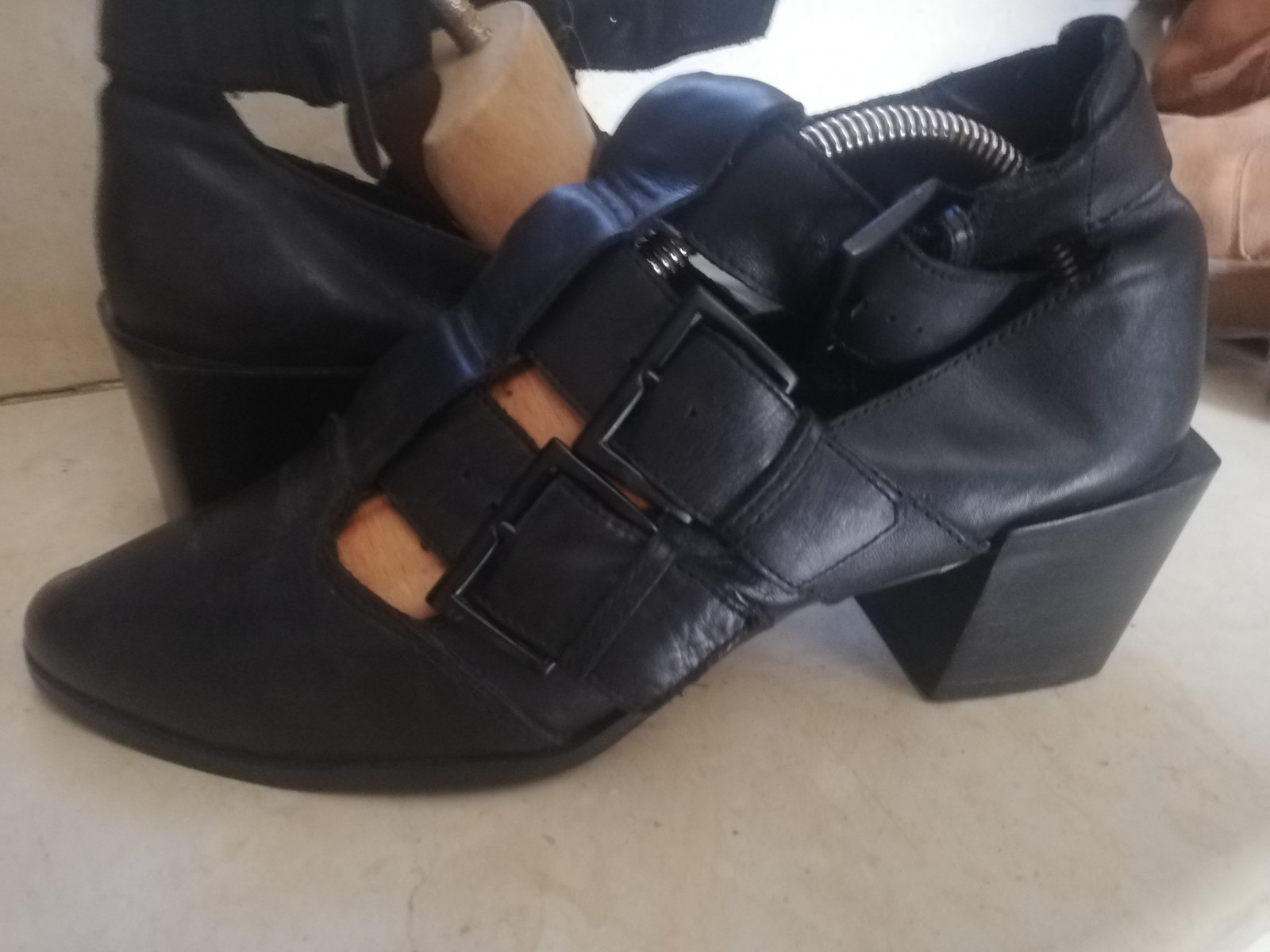 En cuir 
