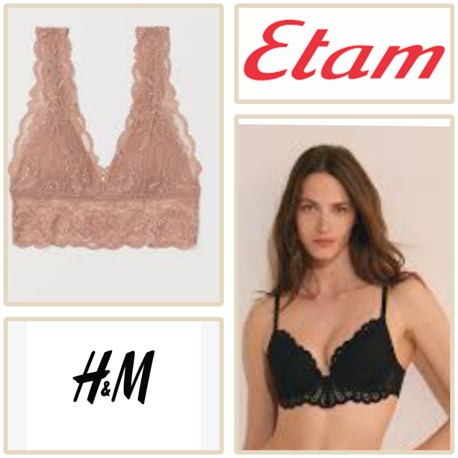 Etam et H&M plus 3 autres en cadeau 