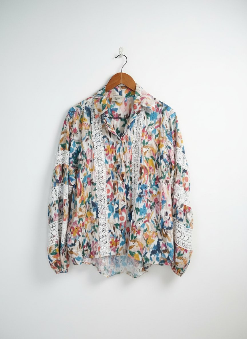 Sublime avec broderie anglaise longueur 80 cm