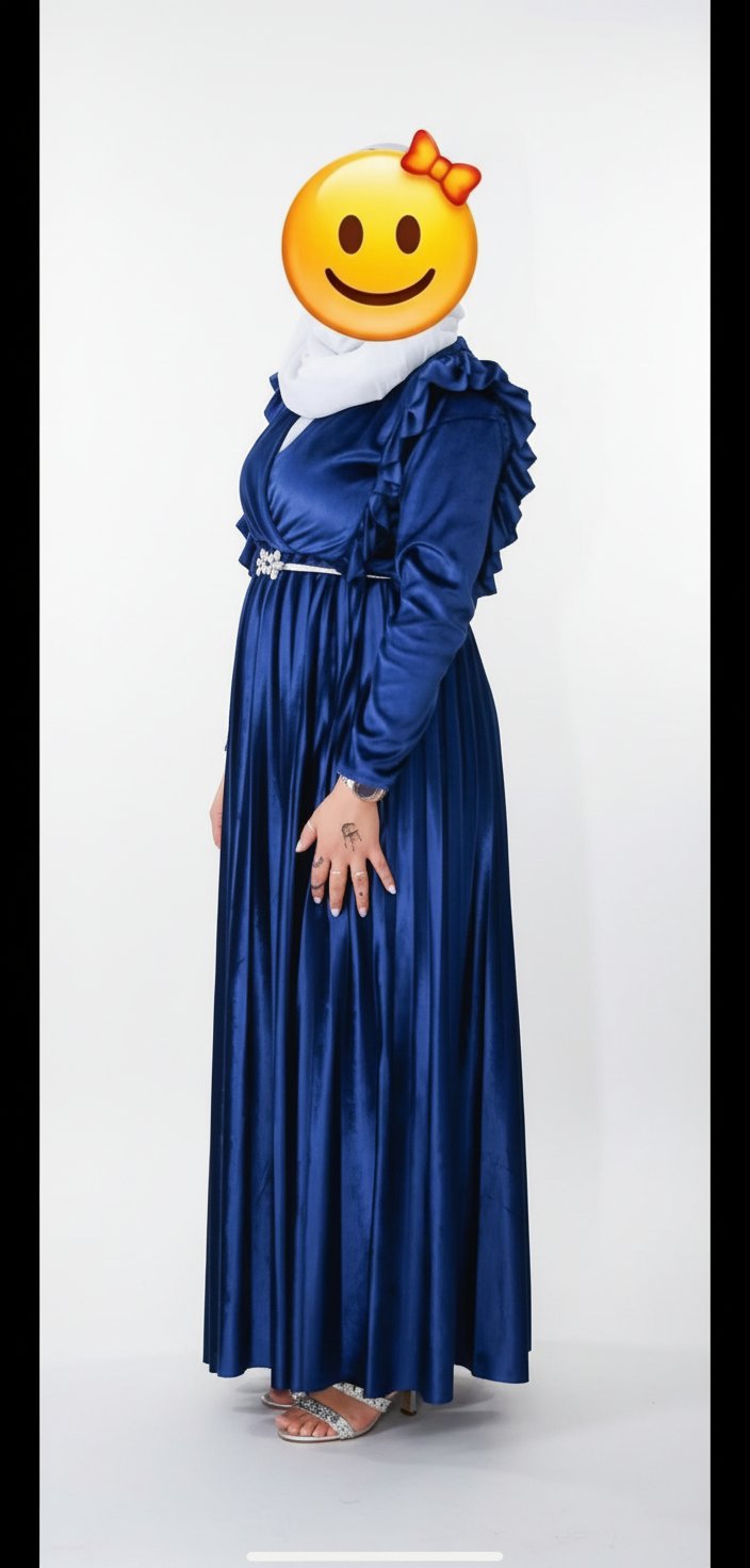 Robe soirée ou habillé bleu roi très chic