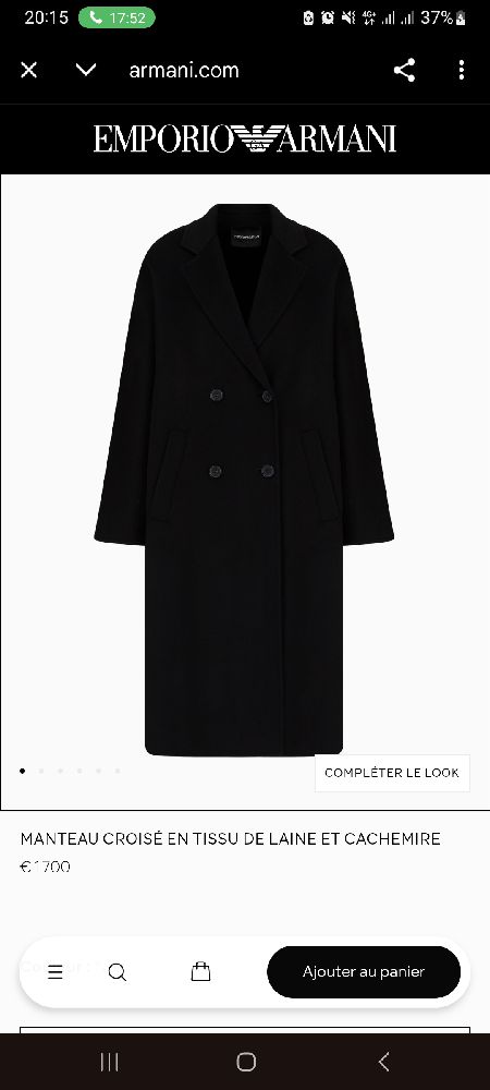 Manteau Giorgio Armani 