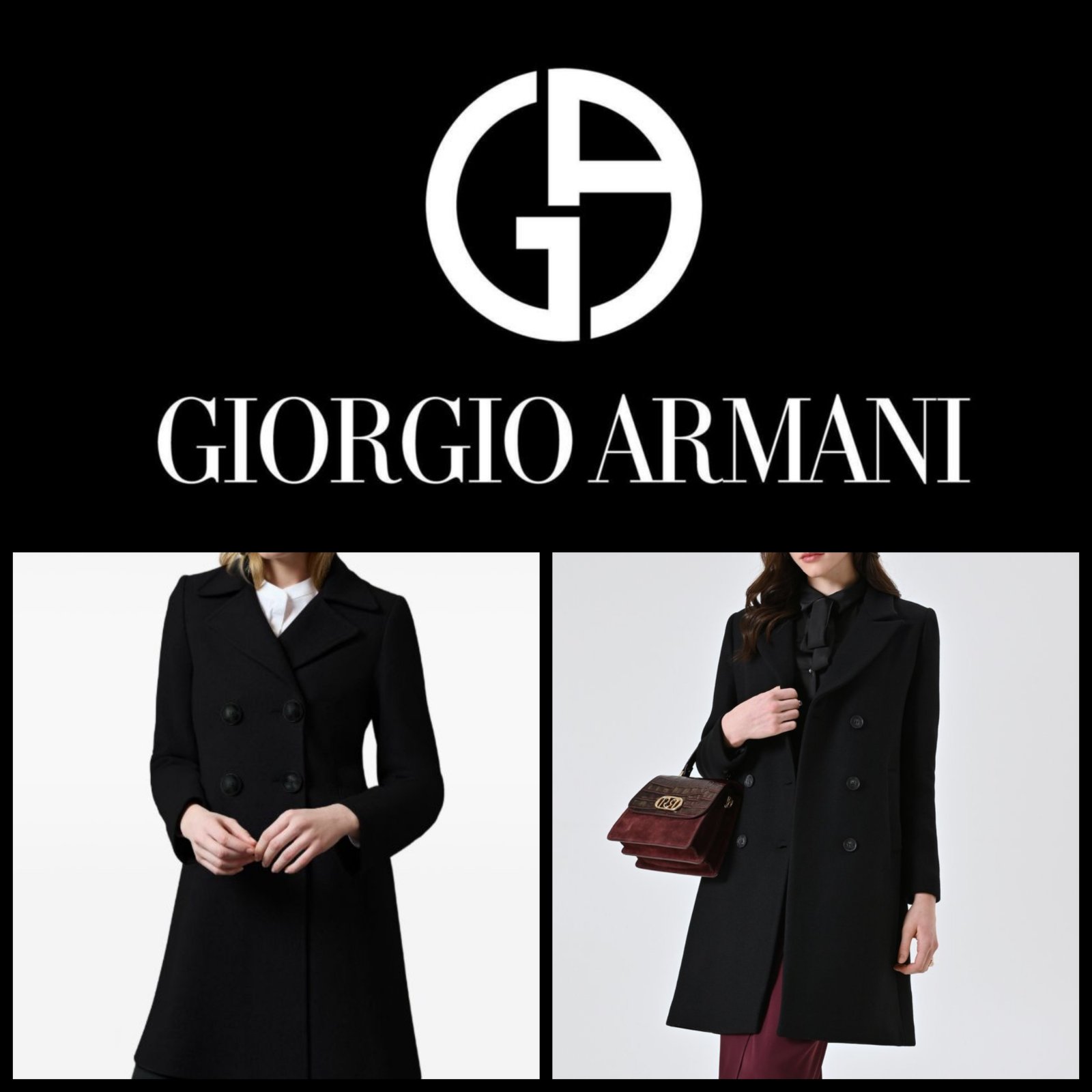 Manteau Signature Giorgio Armani