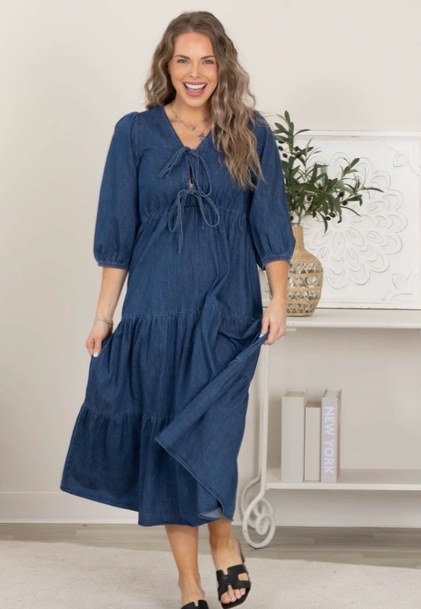 Robe mi-longue 