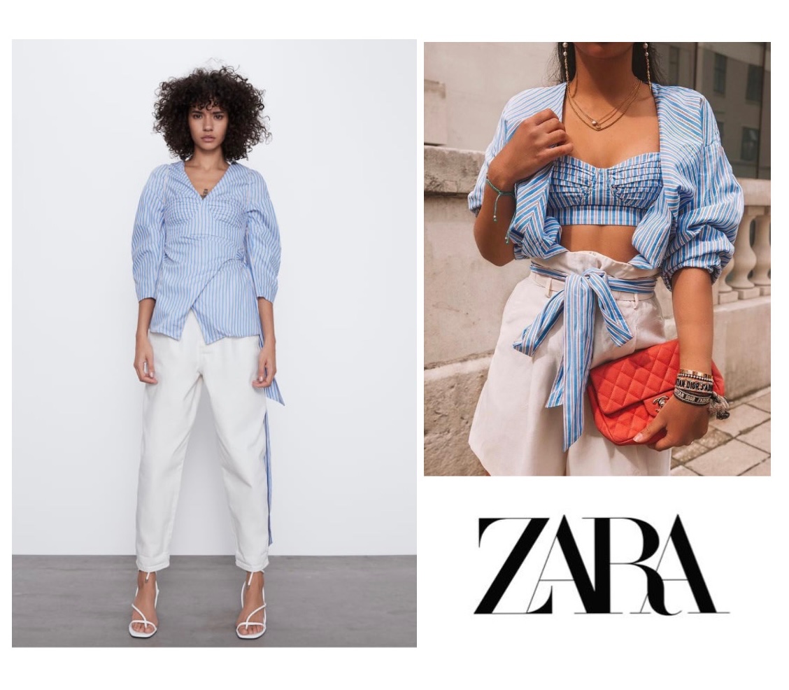 Chemise Zara 2 pieces 🩵🩵