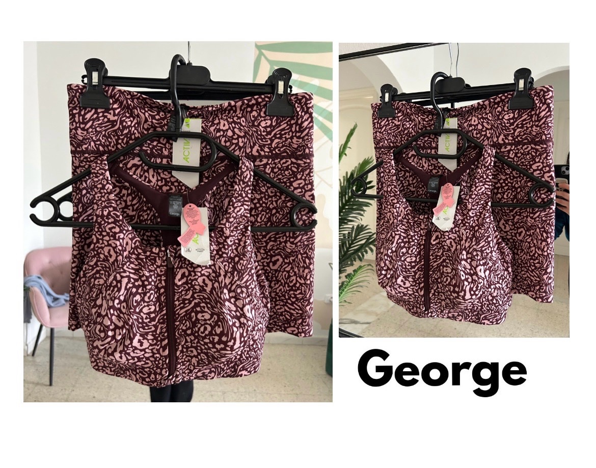 Ensemble de sport George Activewear ❤️ brassière (34D) short (taille L ) neuf avec étiquette 
