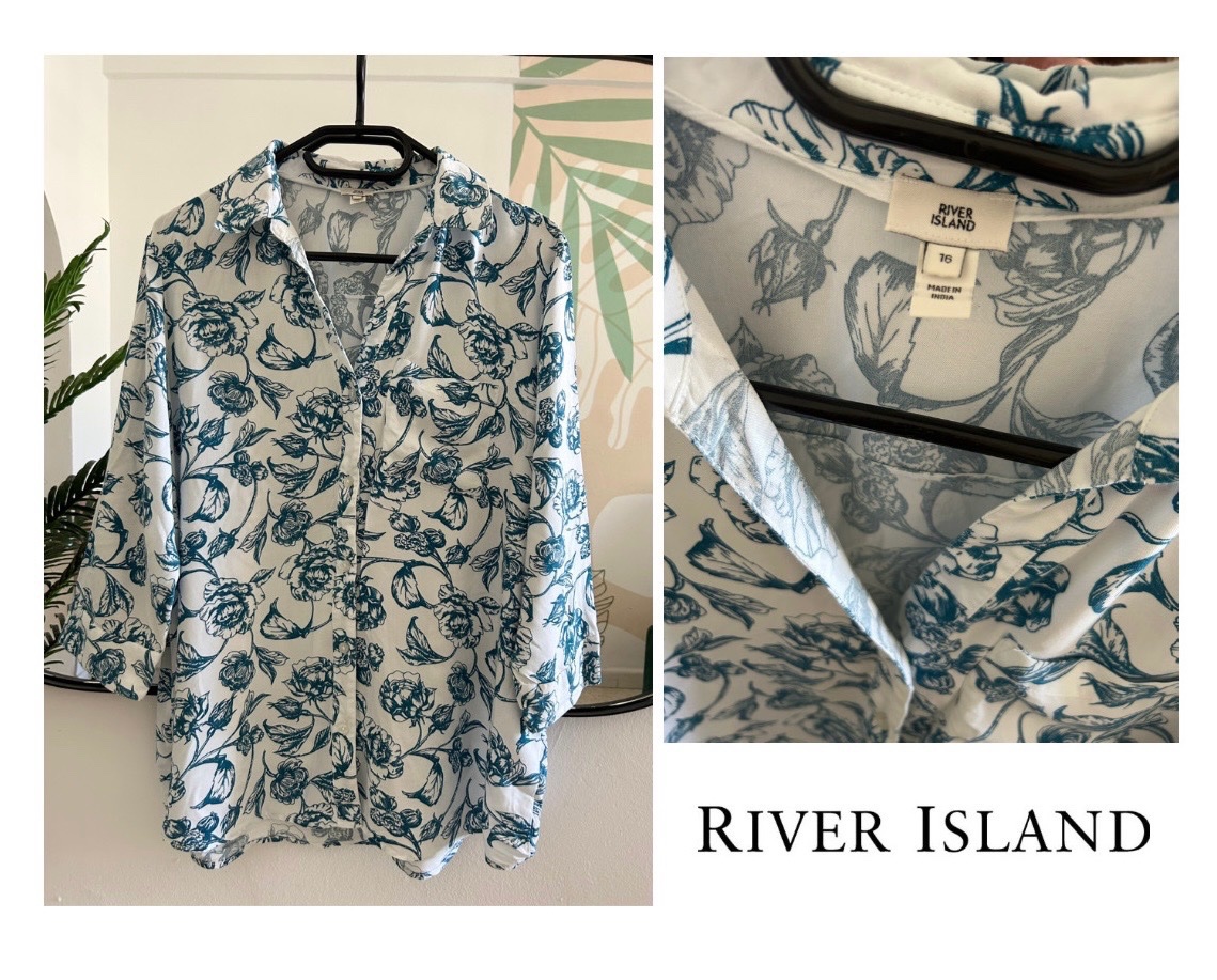 Chemise River island 💙🤍