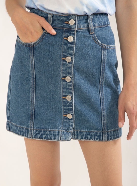 Jupe courte en jean Pull & Bear