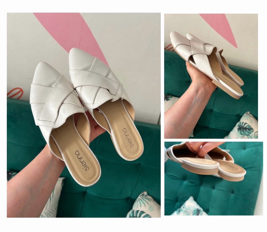 Mules blanches de la marque Sienna 🤍🤍