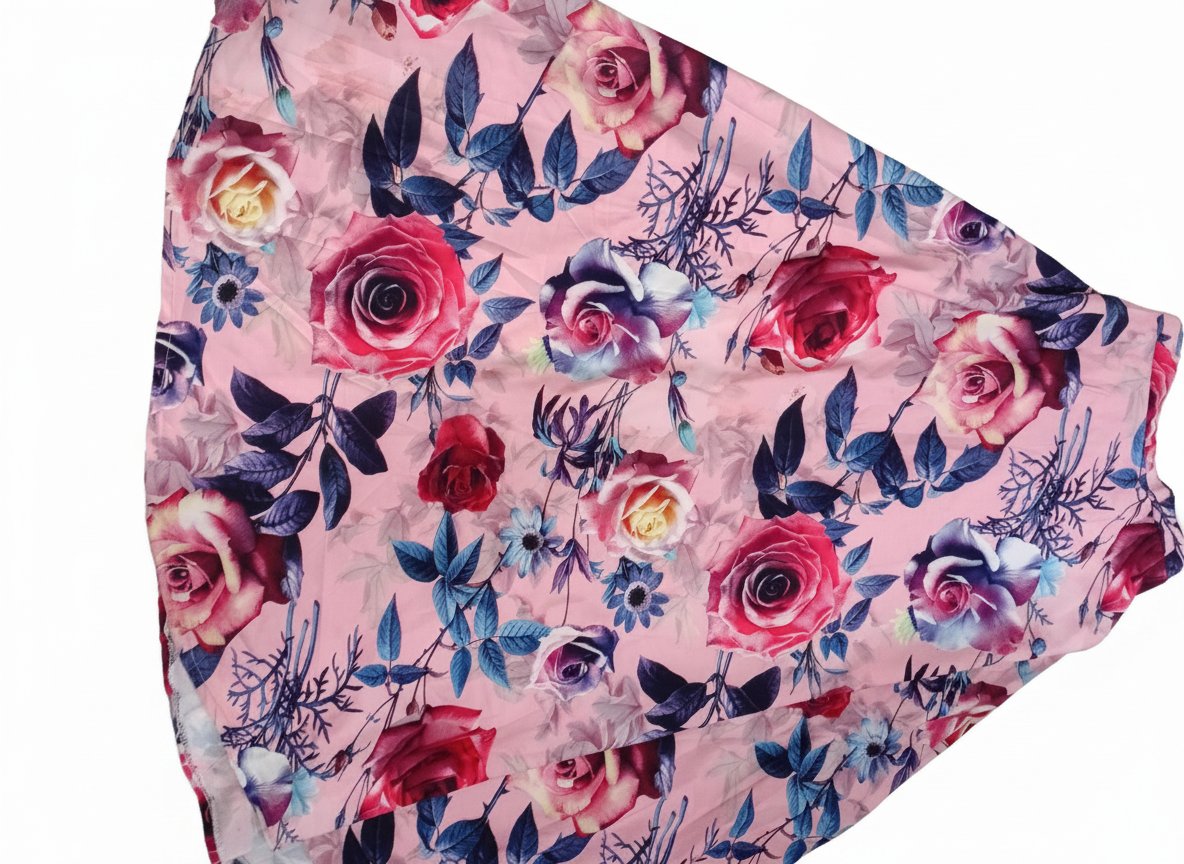 Jupe imprimé fleuri taille S cloche 