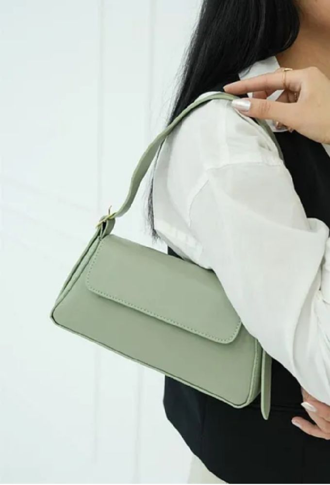 Sac vert Olive en cuir