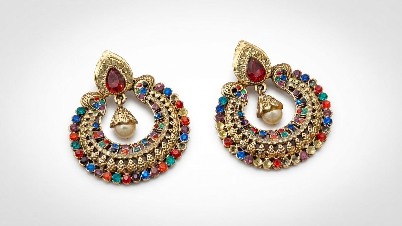 Boucle d'oreille artisanale 