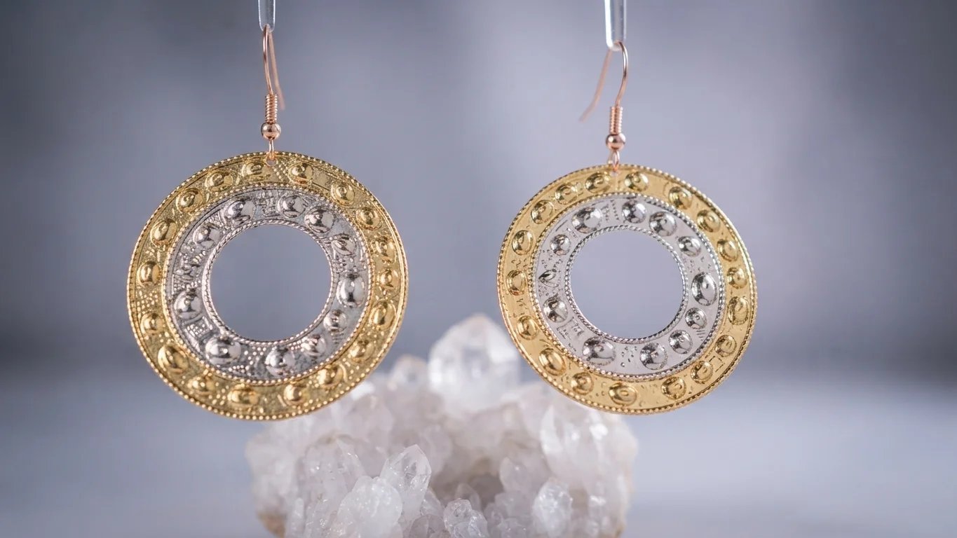 Boucle d'oreille artisanale égyptienne 