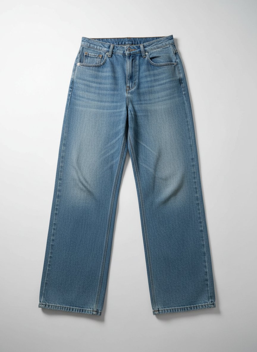 Pantallon jeane bleu femme