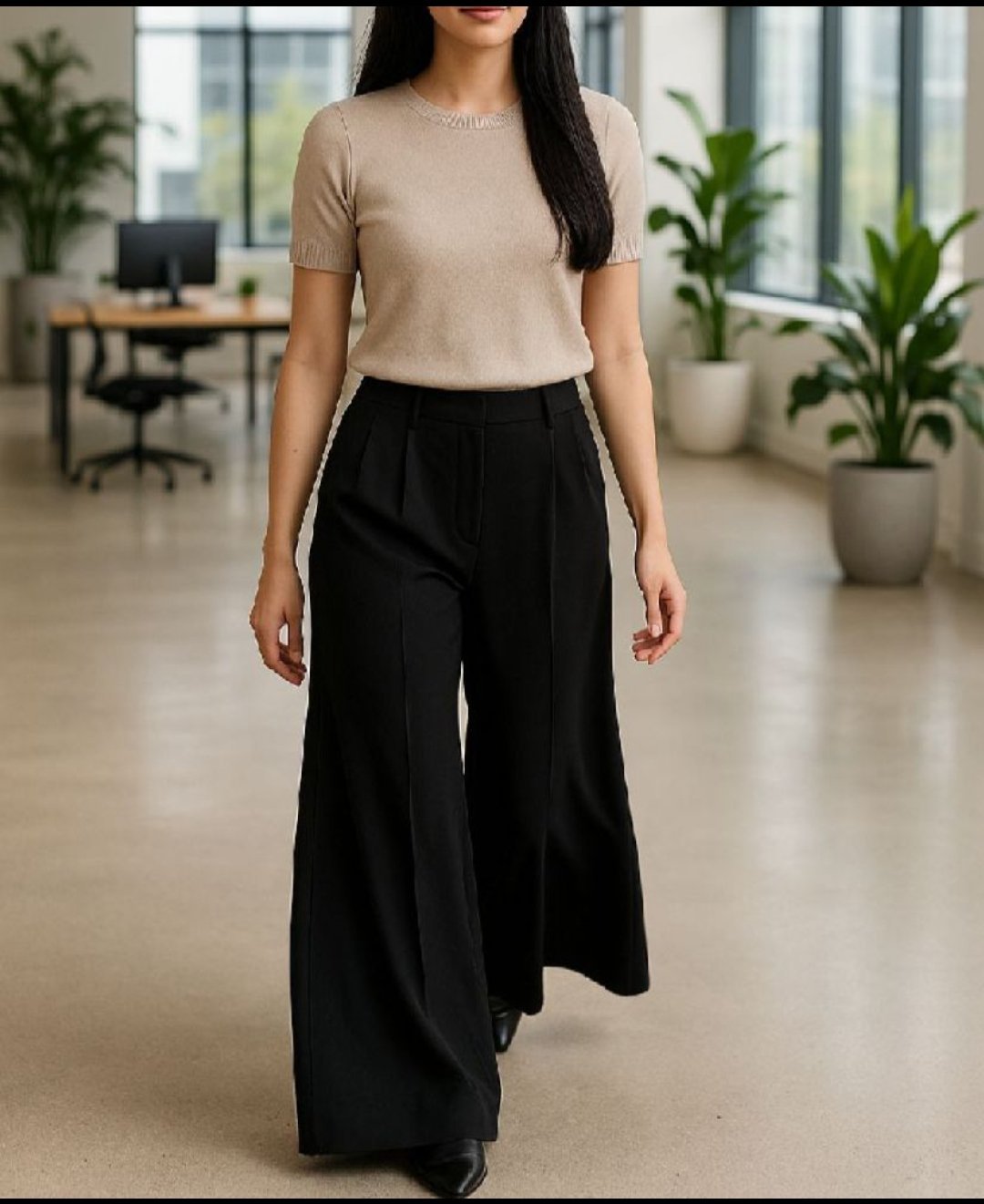 Pantalon très large taille L 