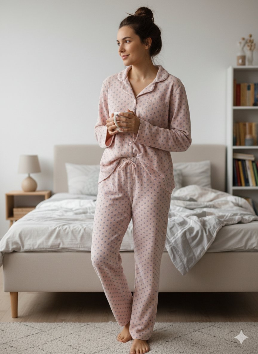 Pyjama rose 🩷 et gris 🩶 tles hata taille 50