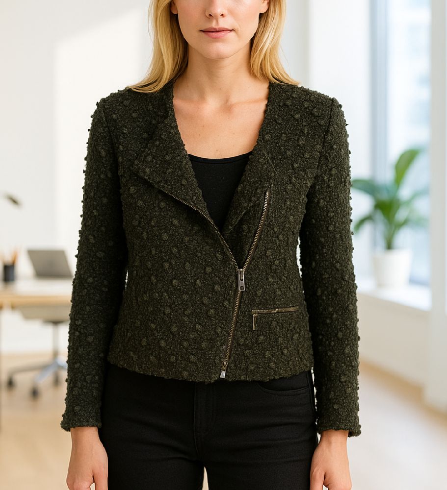 Gilet matelassée noire texturée - Taille L Promod