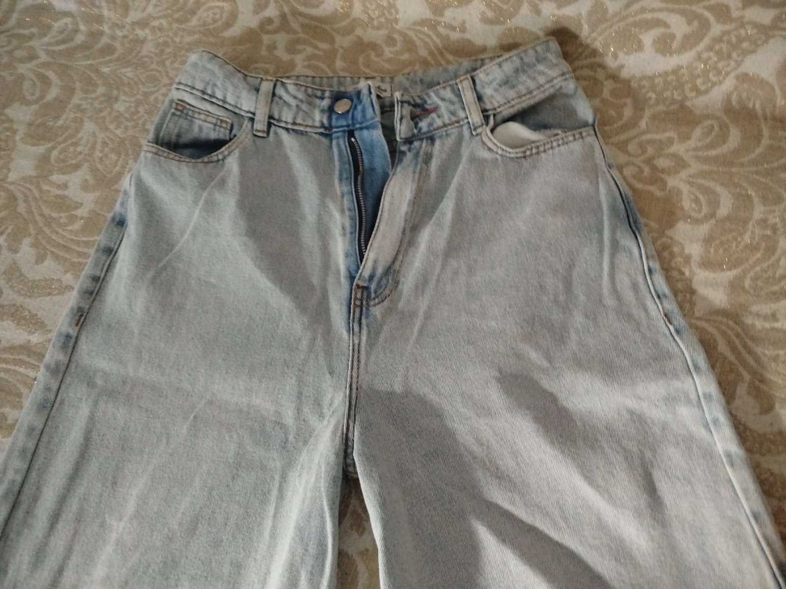 Short en jean bleu clair