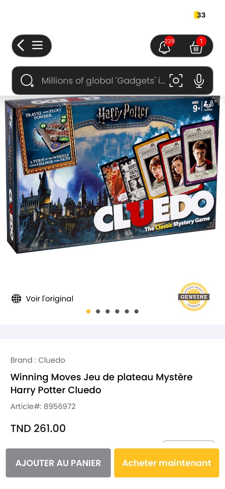 Cluedo Harry Potter – Jeu de société complet – Dès 9 ans Édition spéciale