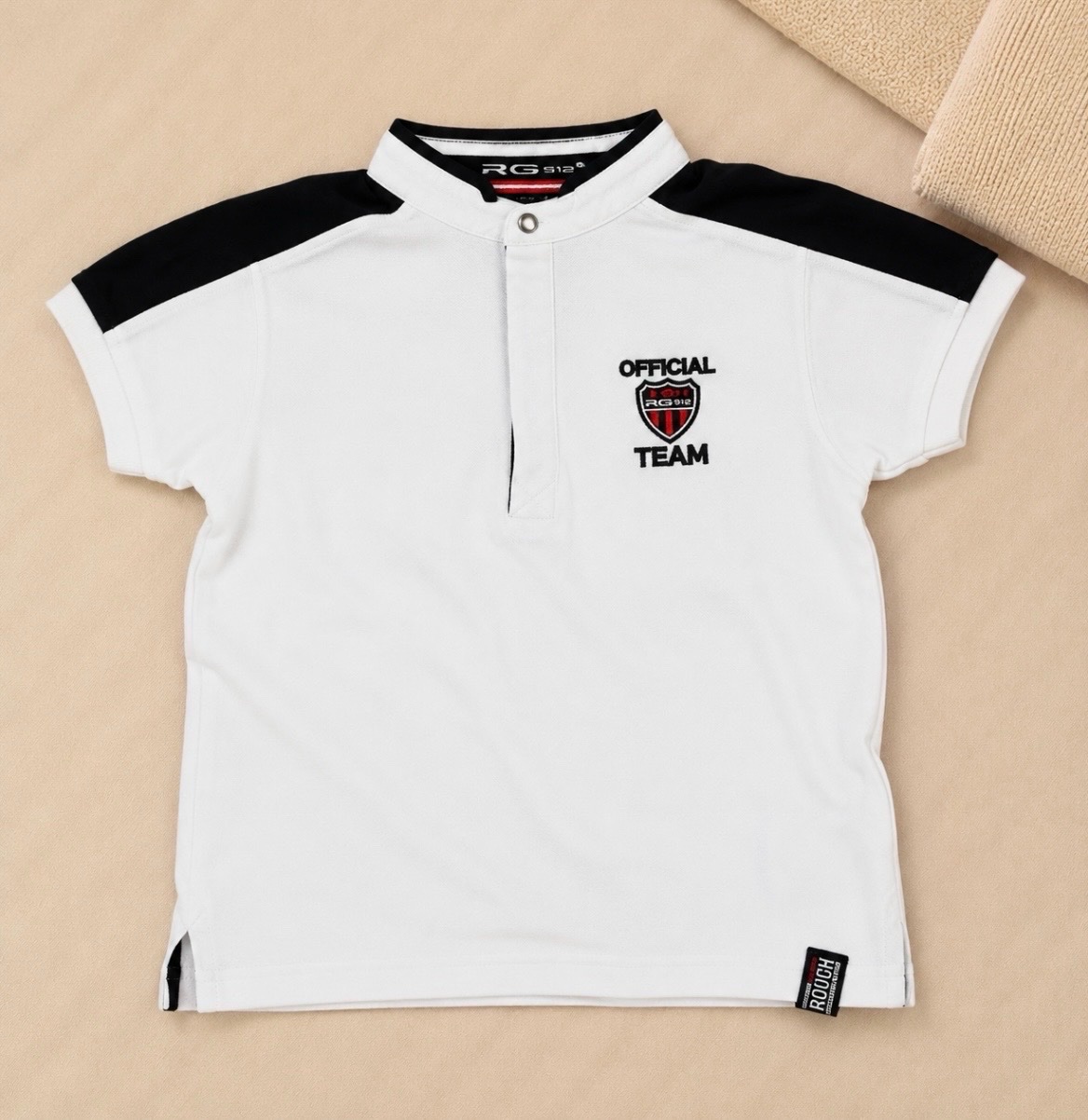 Polo blanc RG512 garçon 10/12 ans style chic sport
