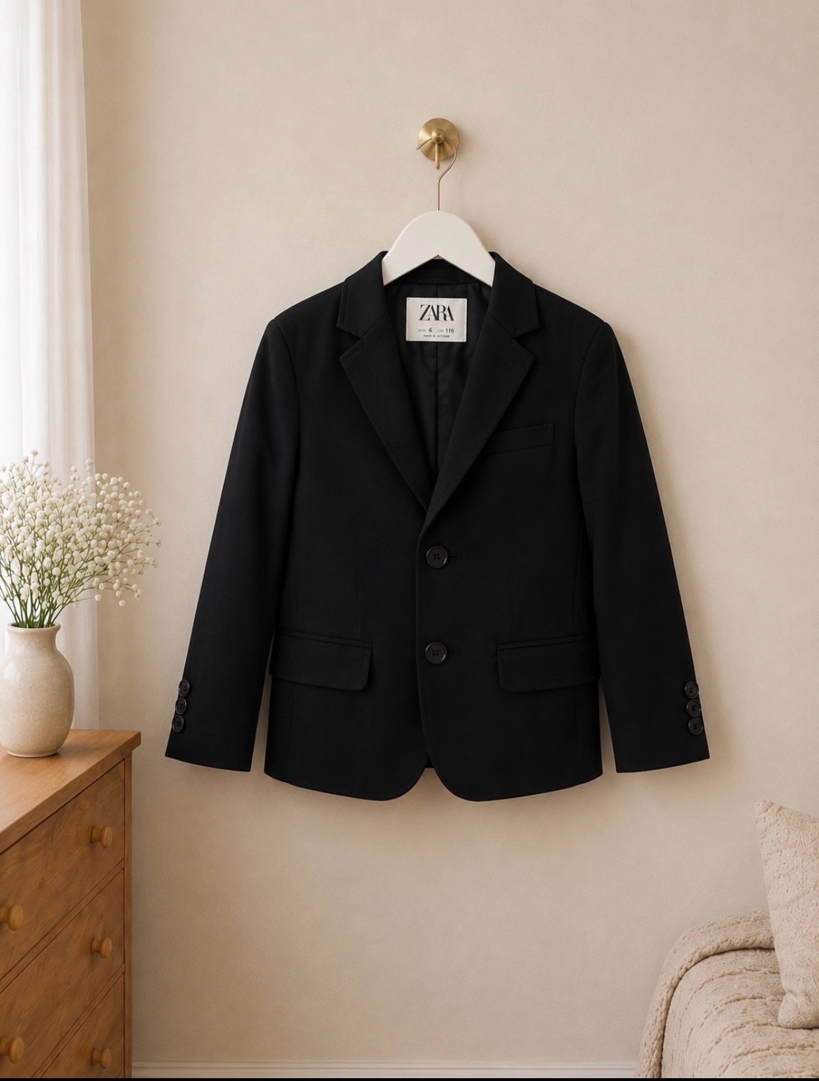Veste blazer garçon Zara noire 6 ans (116 cm) élégante cérémonie